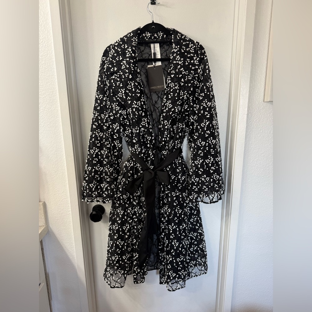 Marina Rinaldi Topazio Embroidered Overcoat NWT- 18 - Picture 4 of 13